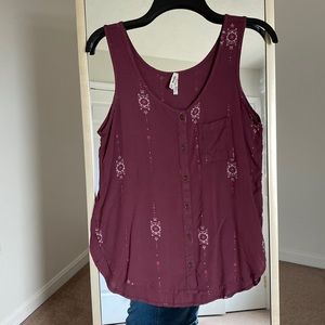 Mudd boho tank top